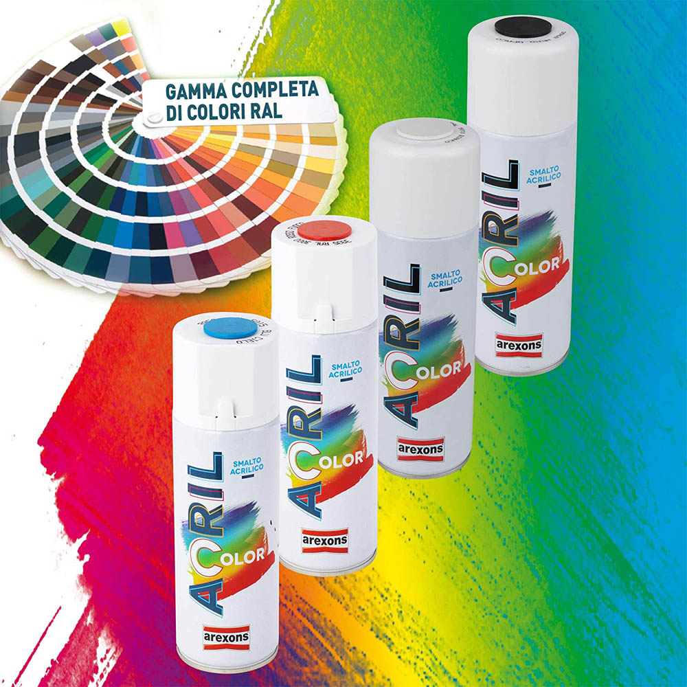 Smalto Spray Acril Color AREXONS 400 ml - Bianco Opaco